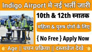 Indigo Airport New Recruitment: इंडिगो एरपोर्ट मे अब 10 वीं पास के लिए भर्ती आई यहाँ से देखे